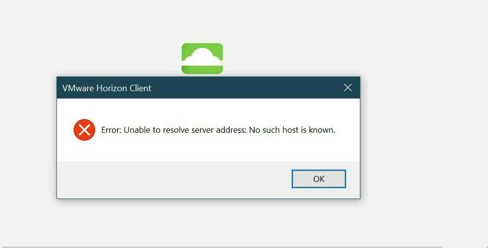Vmware Horizon Client Could Not Connect To Server