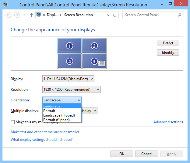 How To Rotate The Screen Windows 8