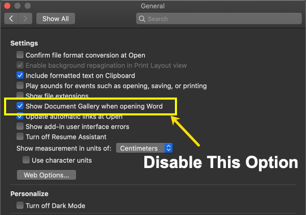 How To Stop Microsoft Word From Opening On Startup Mac