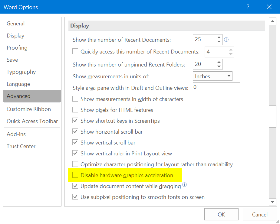 Microsoft Word Is Slow To Respond