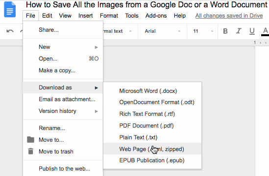 How To Save Pictures From Google To Microsoft Word