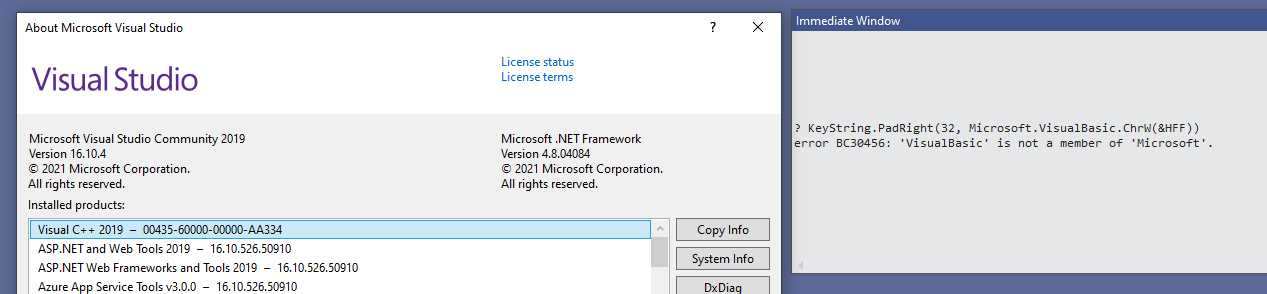 BC30456 Visual Basic And Vb.net Is Not A Member Of