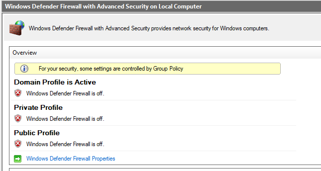 Firewall Is Off But Ports Still Blocked