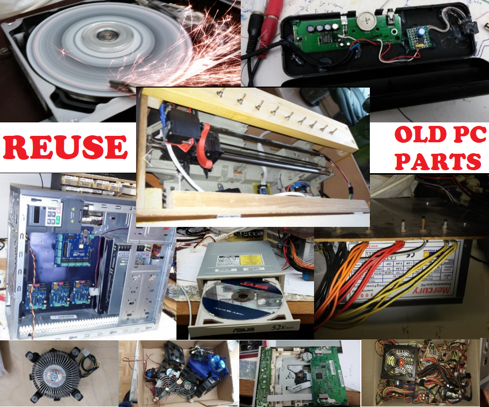 Vintage Computer Parts 2+ Thousand Pile Computer Parts Royalty Free