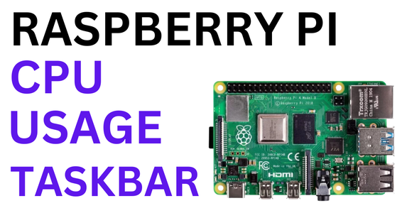 Raspberry Pi CPU Usage Taskbar