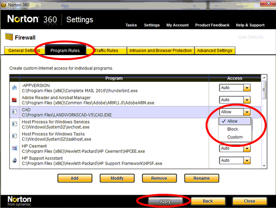 How To Allow A Program Through Norton Firewall