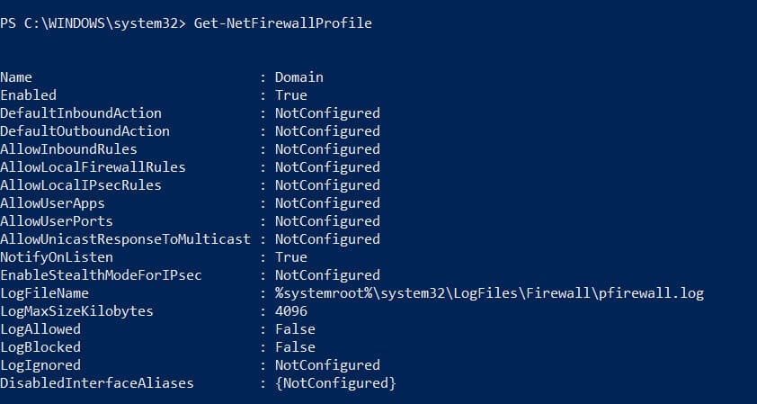 Powershell Check If Windows Firewall Is Enabled