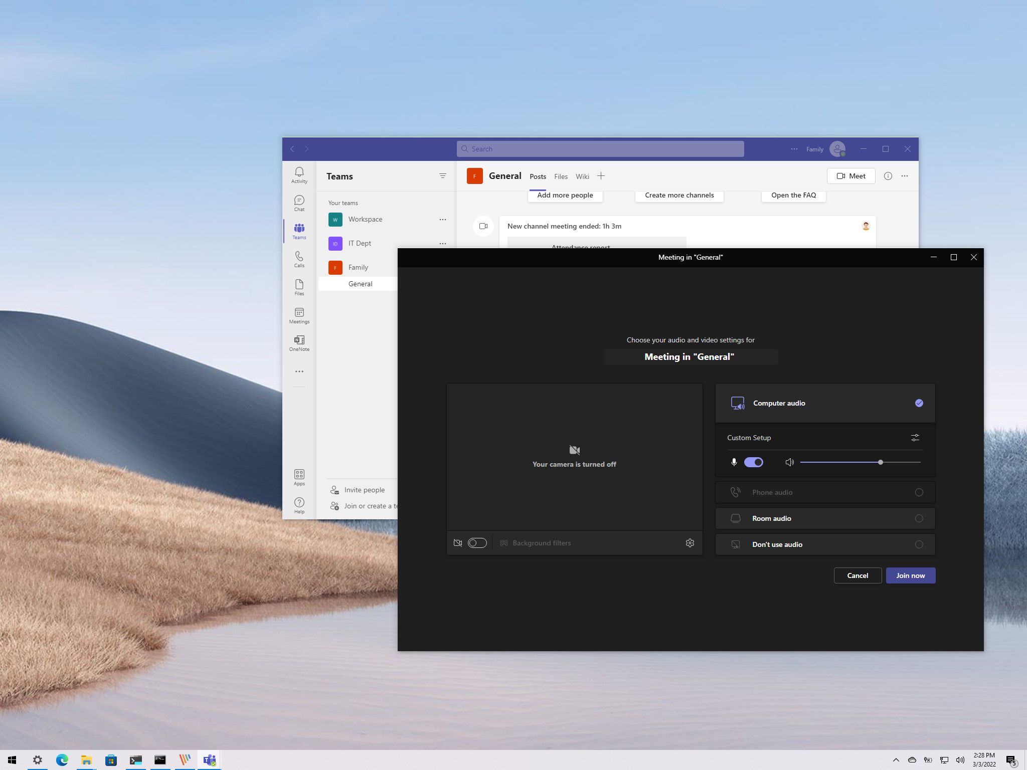 Microsoft Teams Can’t Access Camera