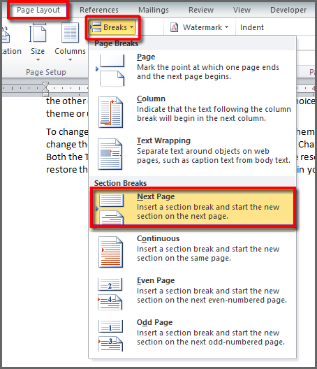 Microsoft Word How To Have Different Footers On Each Page