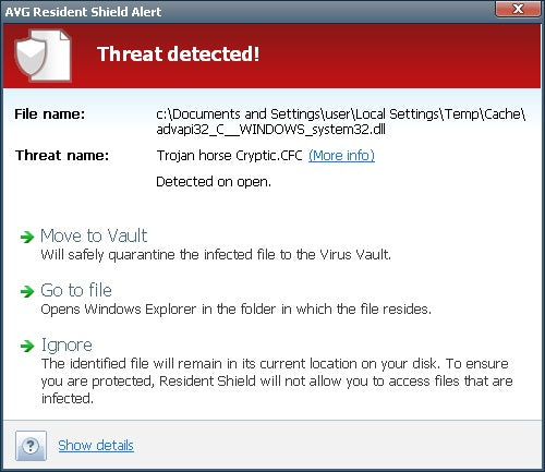 Avg Antivirus Warning Issues Detected