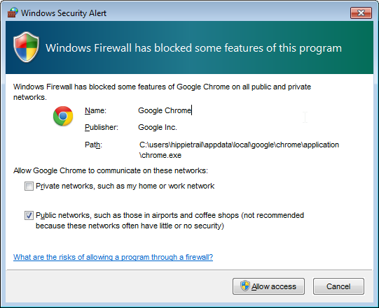 Why Is My Firewall Blocking Google Chrome