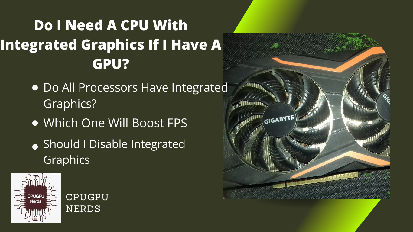 Supported Only By CPU With Integrated Graphic