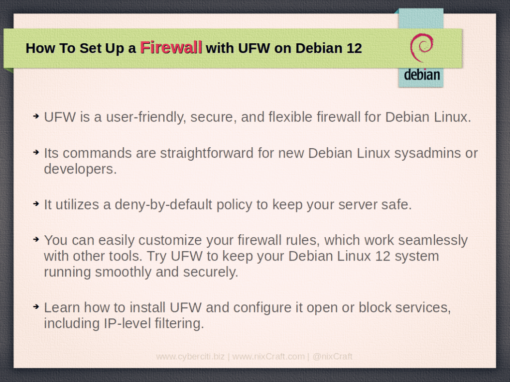 Does Debian Have A Firewall