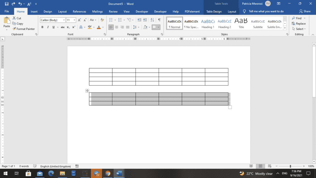 Microsoft Word How To Merge Tables