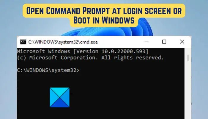 How To Open Cmd In Lock Screen Windows 11