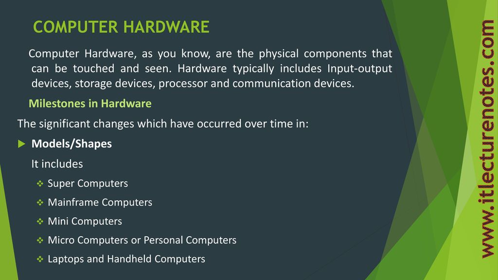 Milestones In Computer Hardware And Software