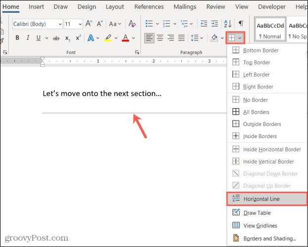 How To Remove Line In Microsoft Word