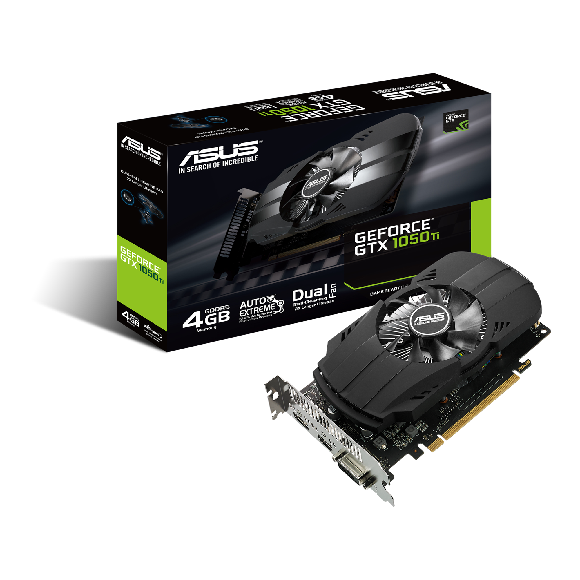 Asus Geforce Gtx 1050 Ti 4GB GDDR5 Graphics Card