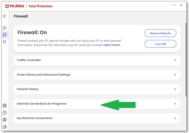 Why Does My McAfee Firewall Turn Off