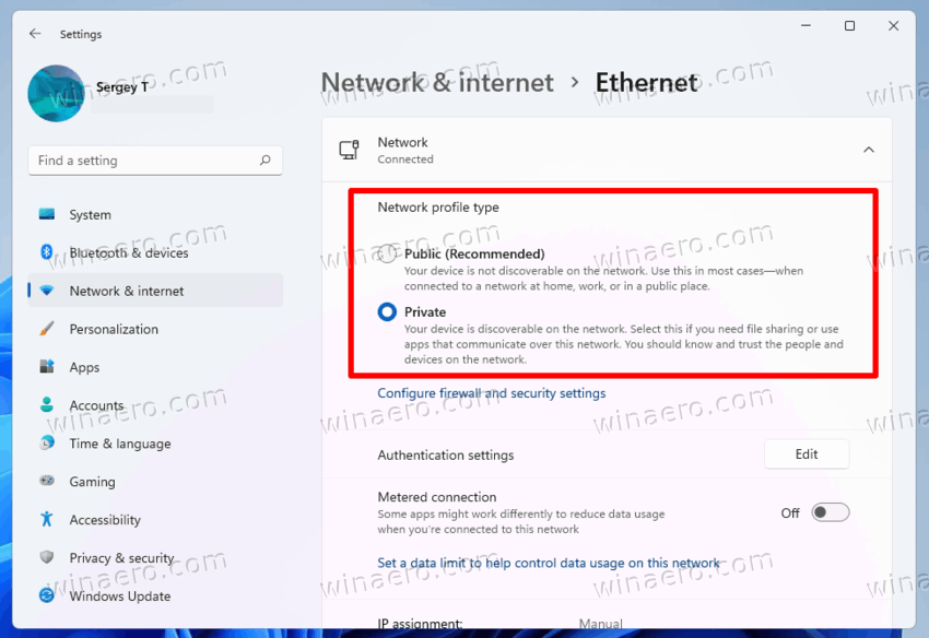 Windows 11 Make Network Private