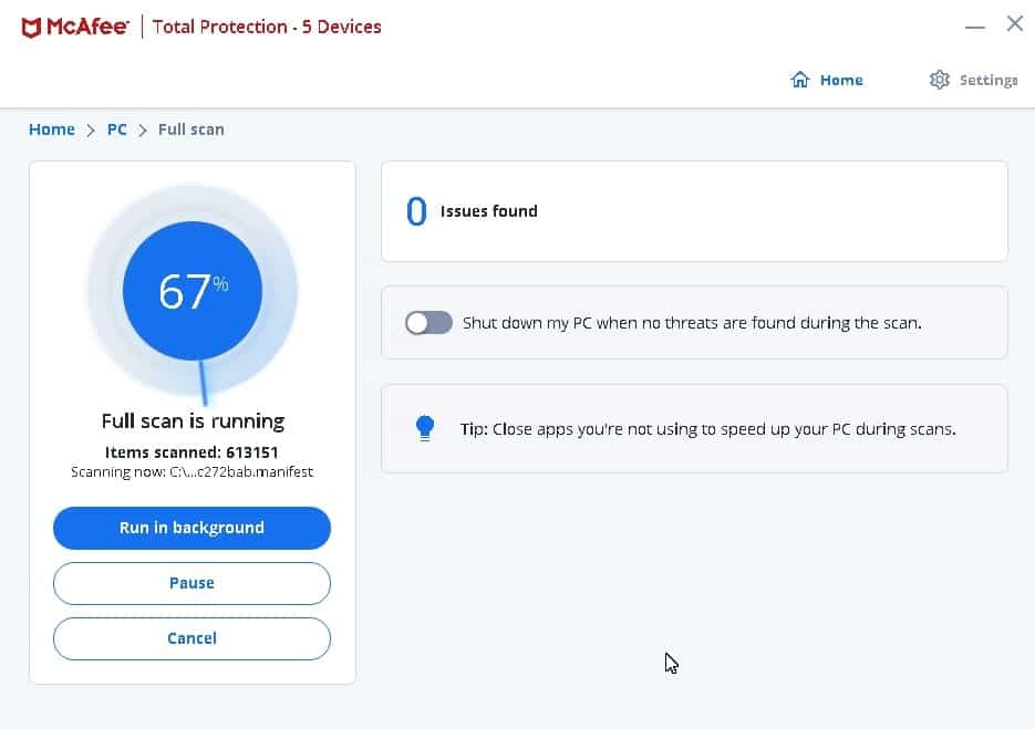 Scan Now With Antivirus Endpoint Protection