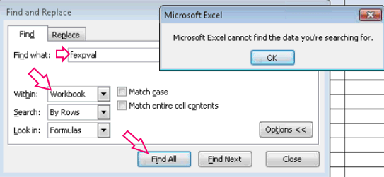 Microsoft Excel Cannot Find The Data You’re Searching For