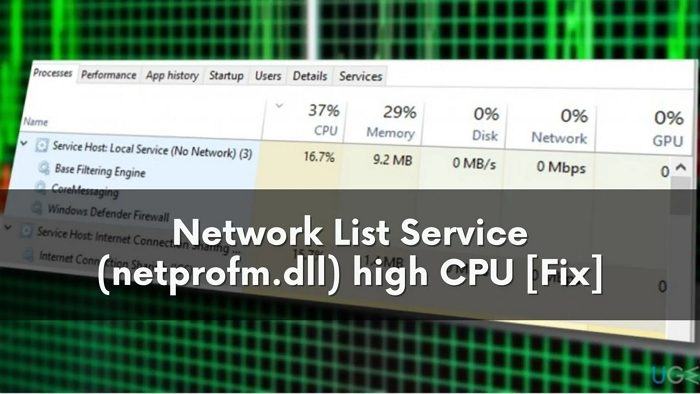 Network List Service High CPU