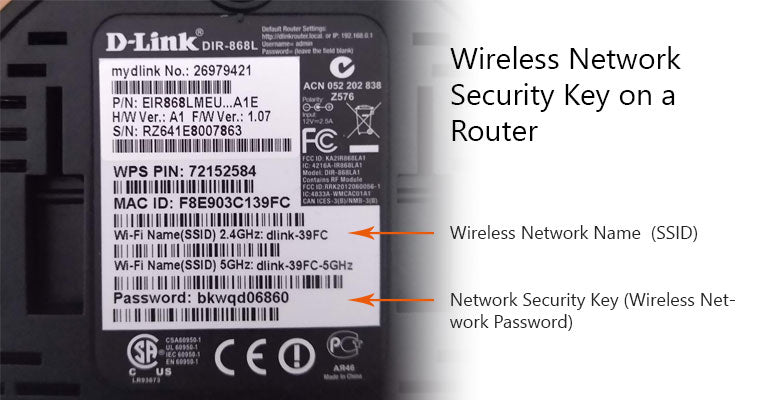 Spectrum Network Security Key Location