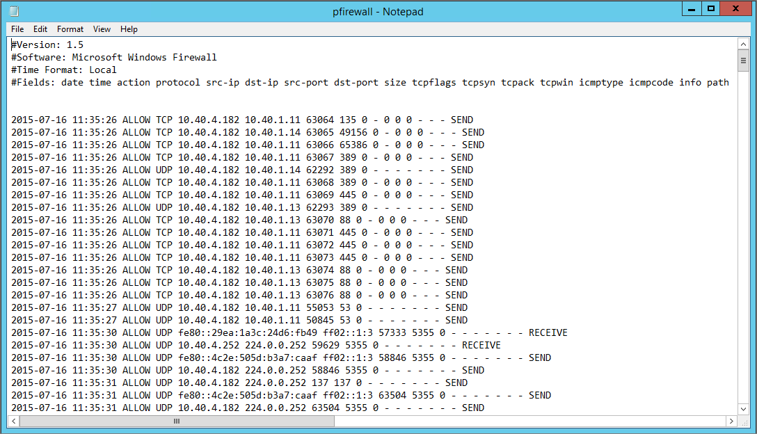 Firewall Log Files Should Be Read