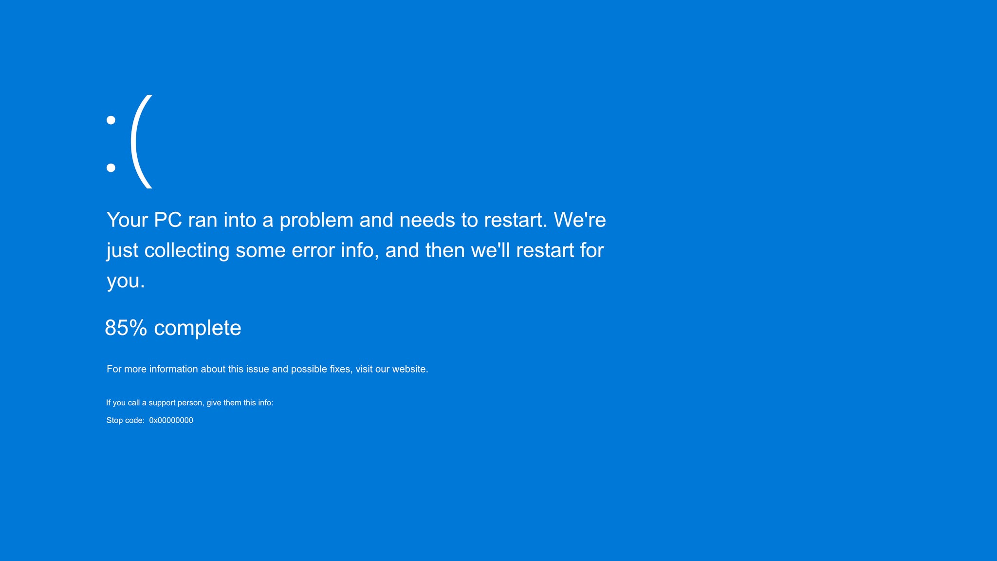 Blue Screen Windows 11 Stop Code