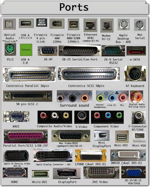 Computer Hardware Ports And Connectors