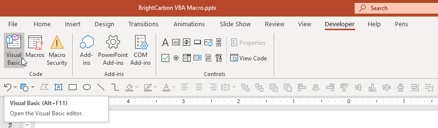 How To Find Visual Basic Editor In Powerpoint