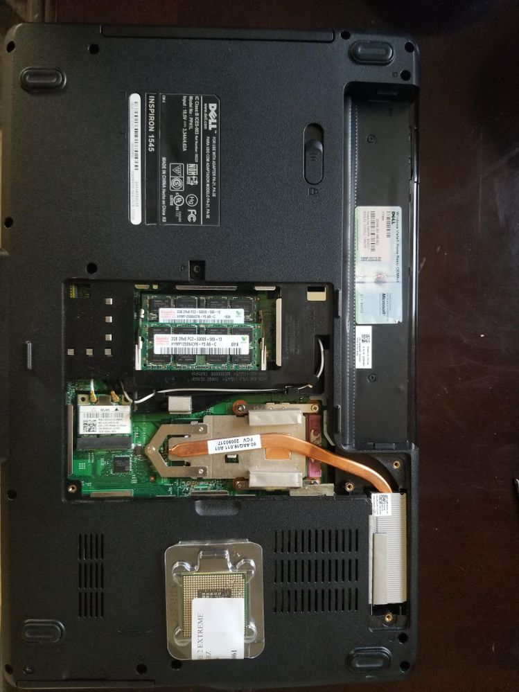 Dell Inspiron 1545 CPU Upgrade