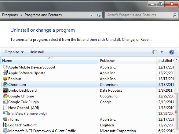 How To Uninstall Chromium From Windows 8