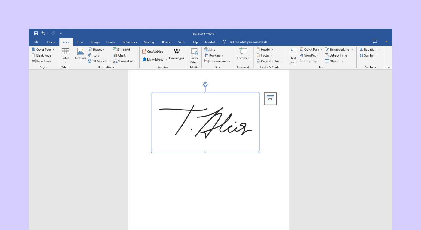 How To Sign In Microsoft Word