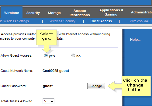 Linksys Router Guest Network Security