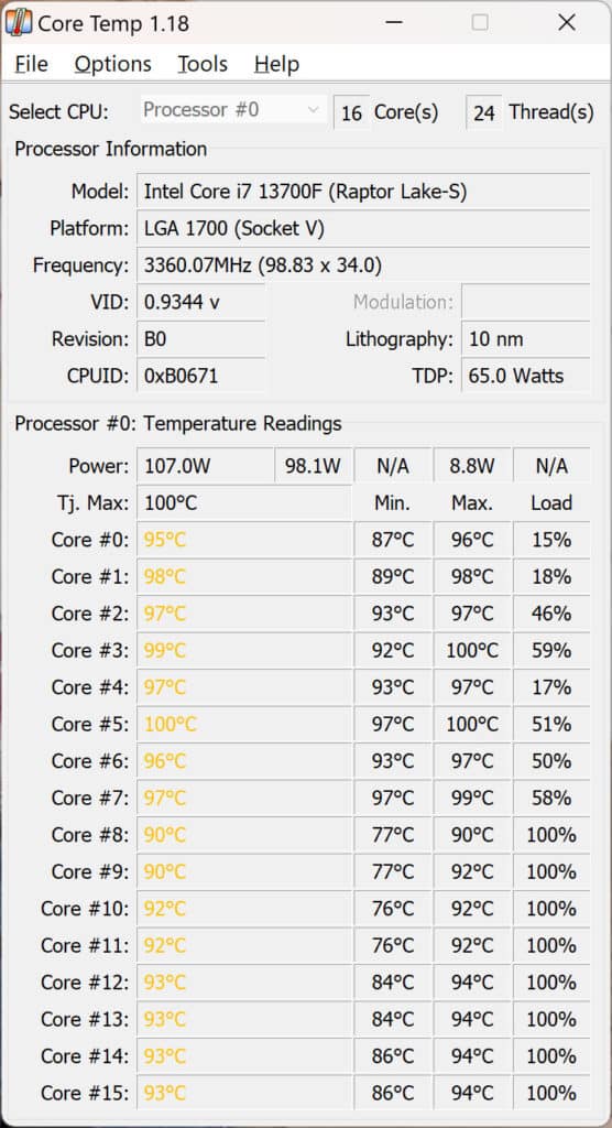 Safe CPU Temp Under Load