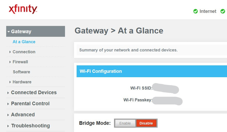 Change Network Security Key Xfinity