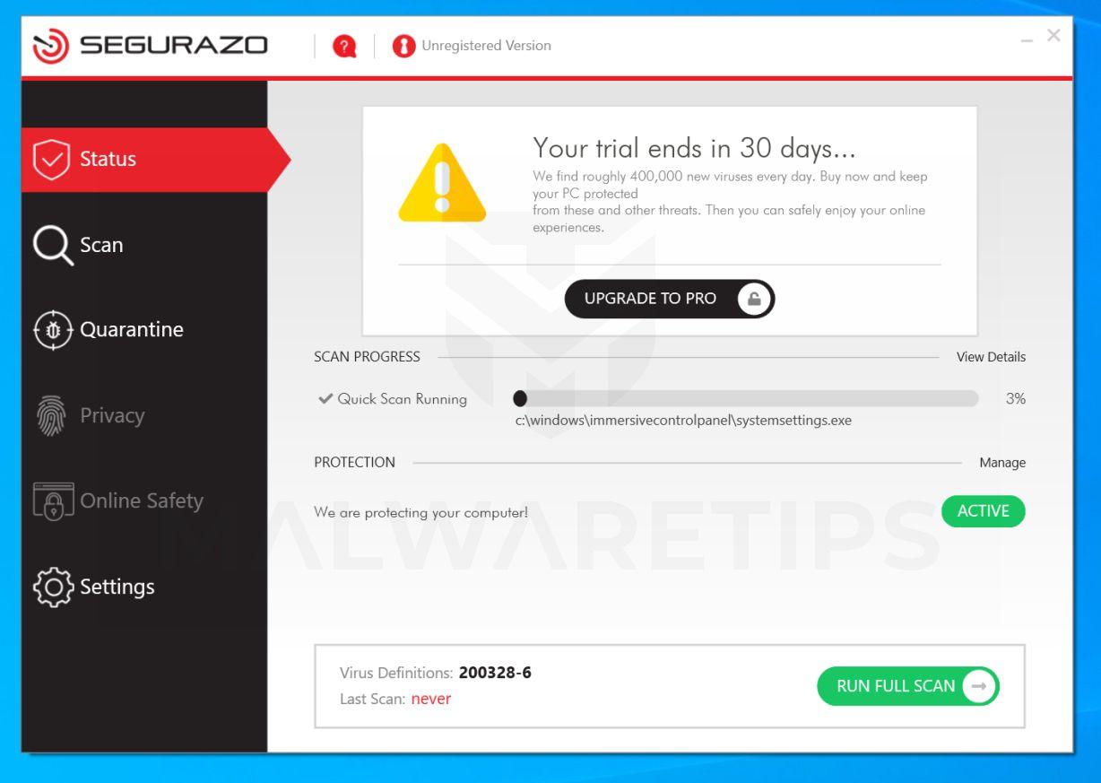 How To Delete Segurazo Antivirus