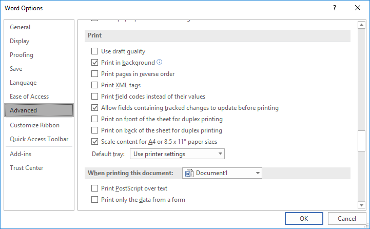Microsoft Word Does Not Print