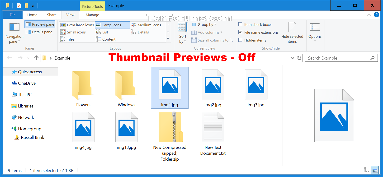 How To Show Thumbnails In Windows 10