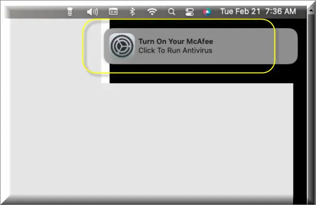 Turn On Your McAfee Click To Run Antivirus