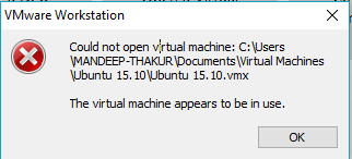 Vmware Workstation Could Not Open Virtual Machine