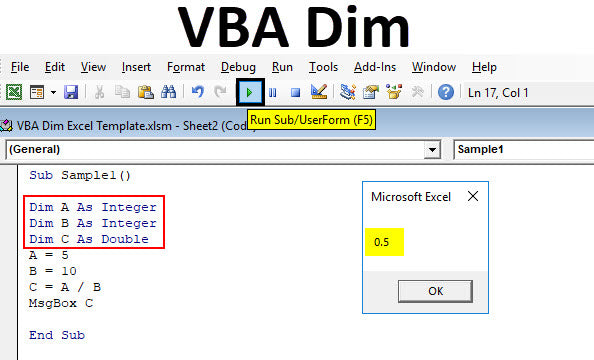 What Is Dim In Visual Basic