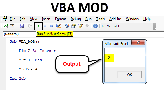 What Does Mod Do In Visual Basic