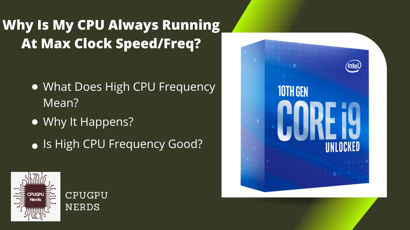 CPU Clock Speed Always Max