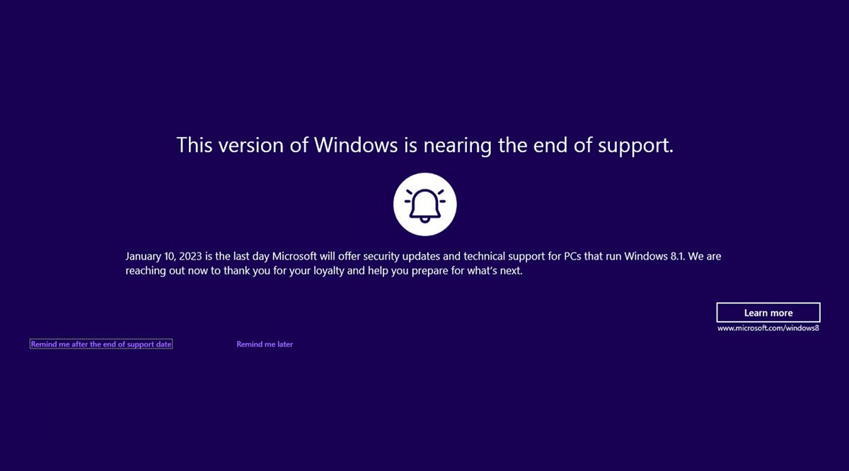 When Does Windows 8.1 Expire