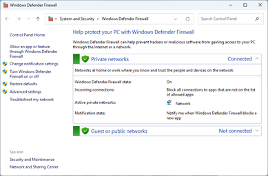 Windows Firewall Is A Native Operating System Firewall