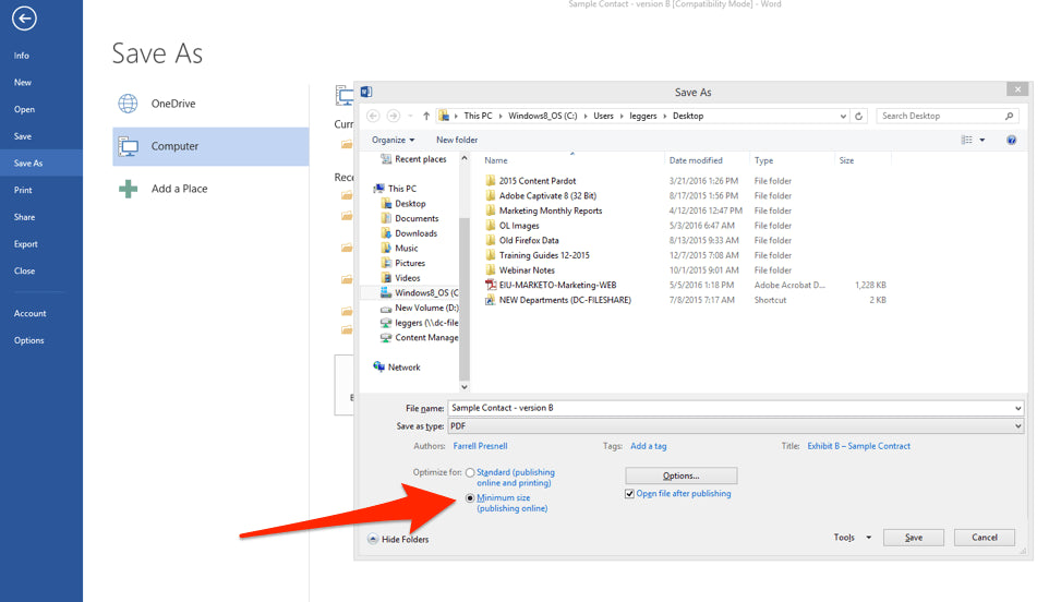 How To Reduce PDF File Size In Microsoft Office