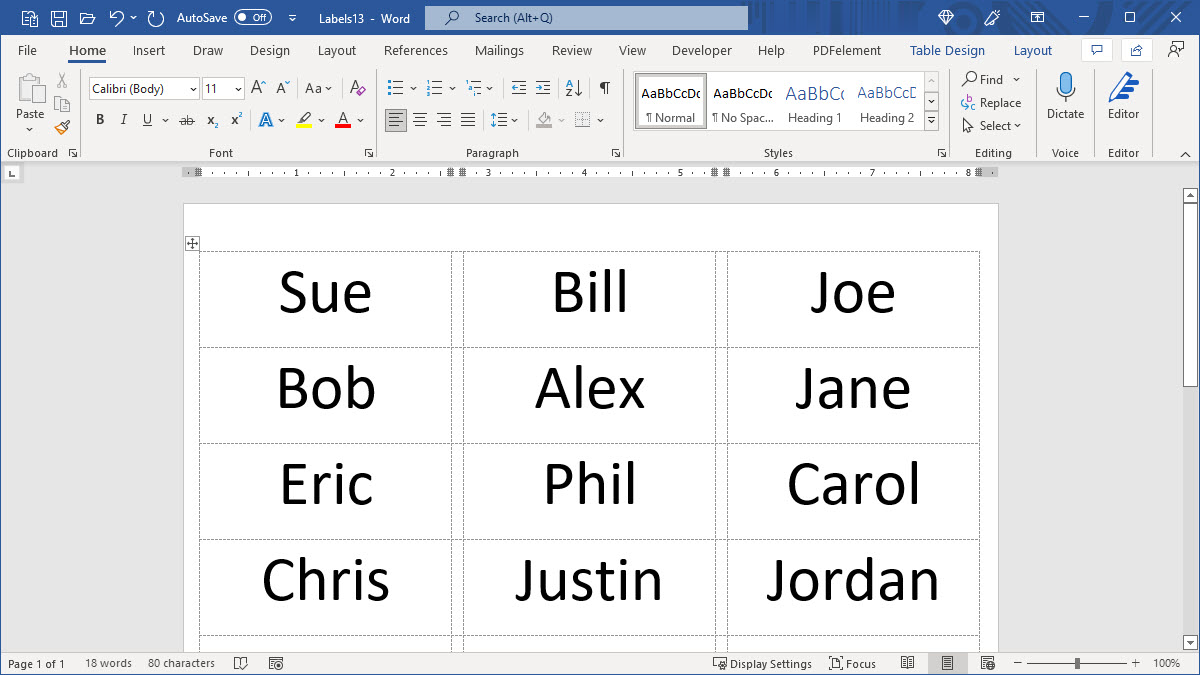 How To Make Name Tags In Microsoft Word